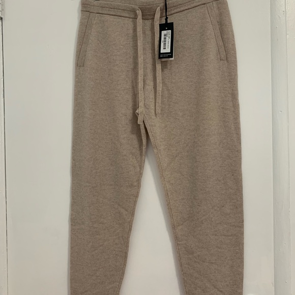 R Label Lounge Jogger in Heather Oatmeal Size M - Picture 2 of 6